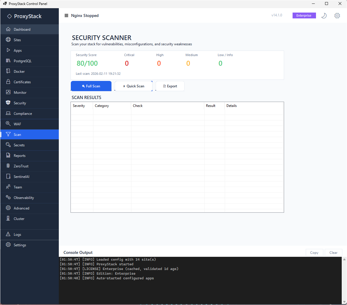 ProxyStack + SentinelAI gallery image