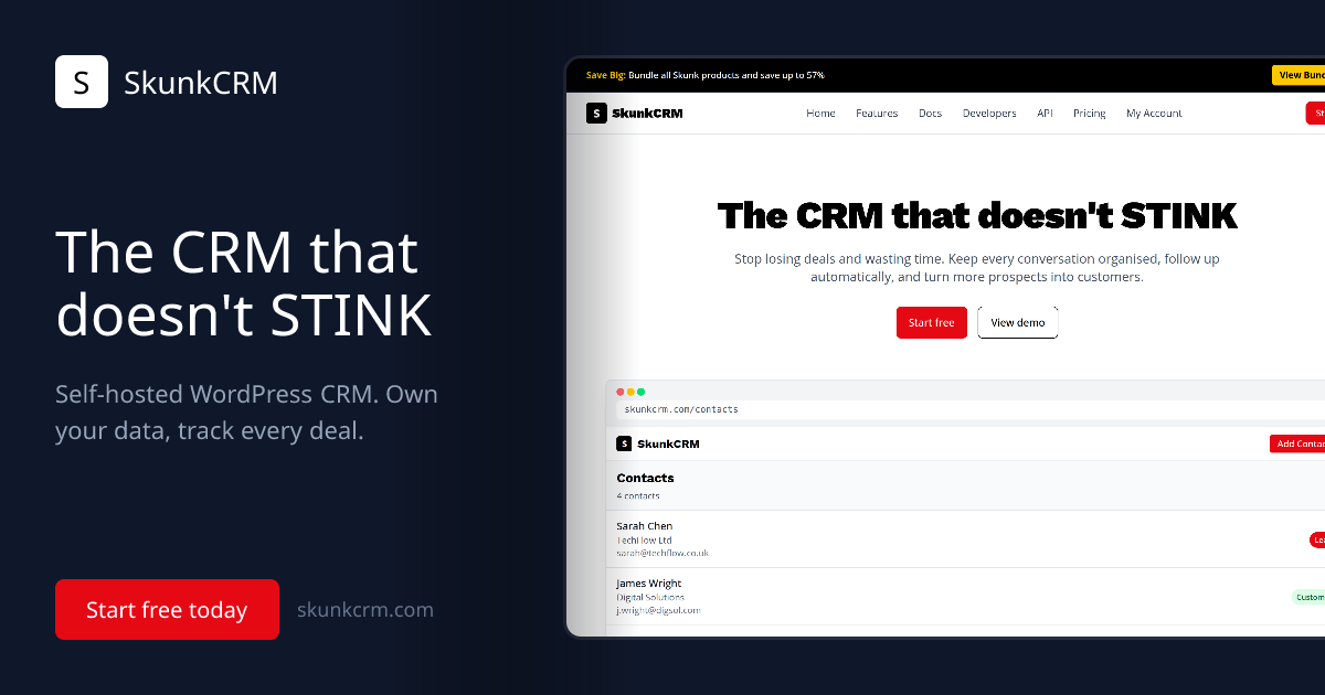 Skunk CRM gallery image