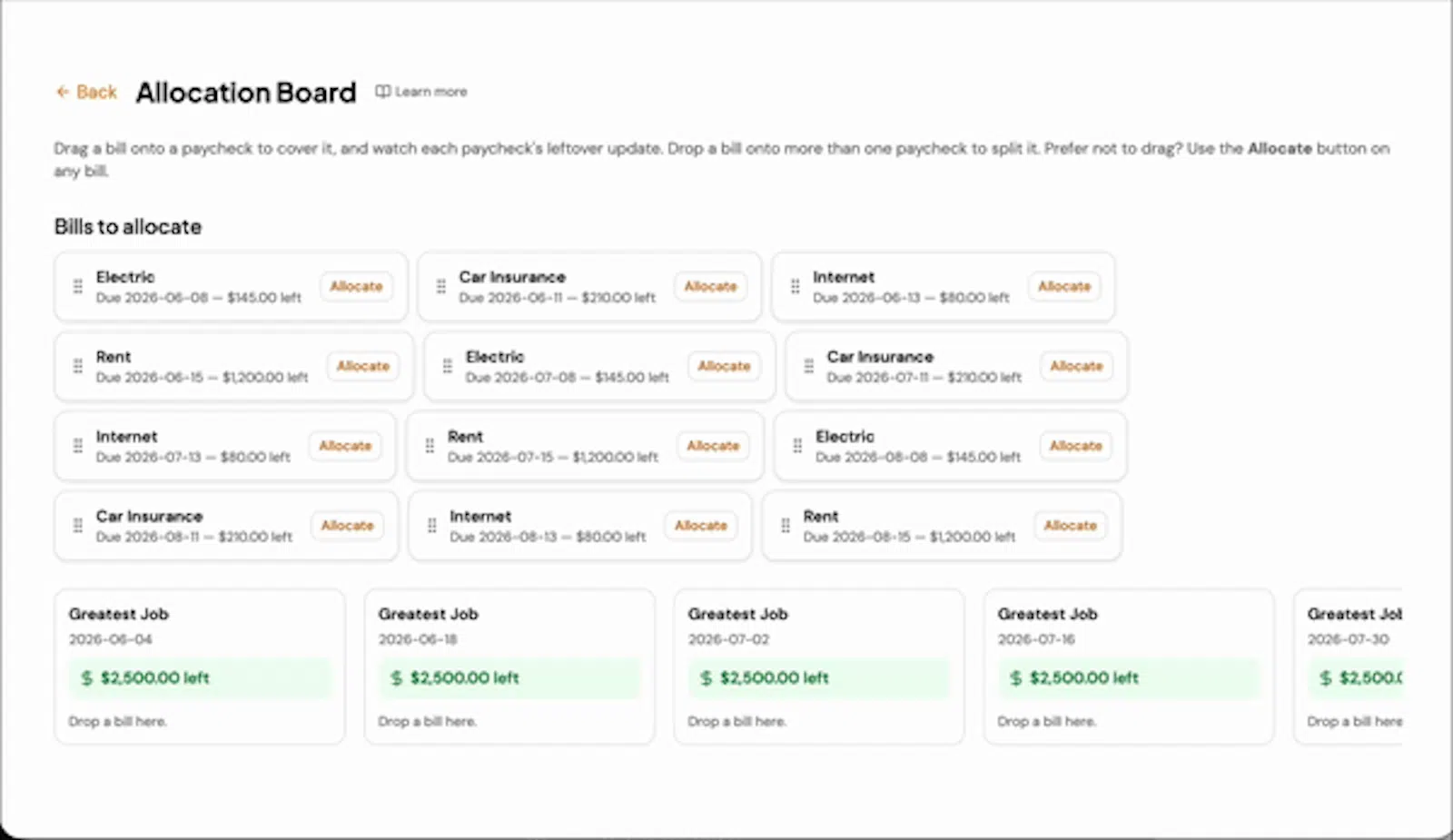 PayPlanner Pro screenshot 1