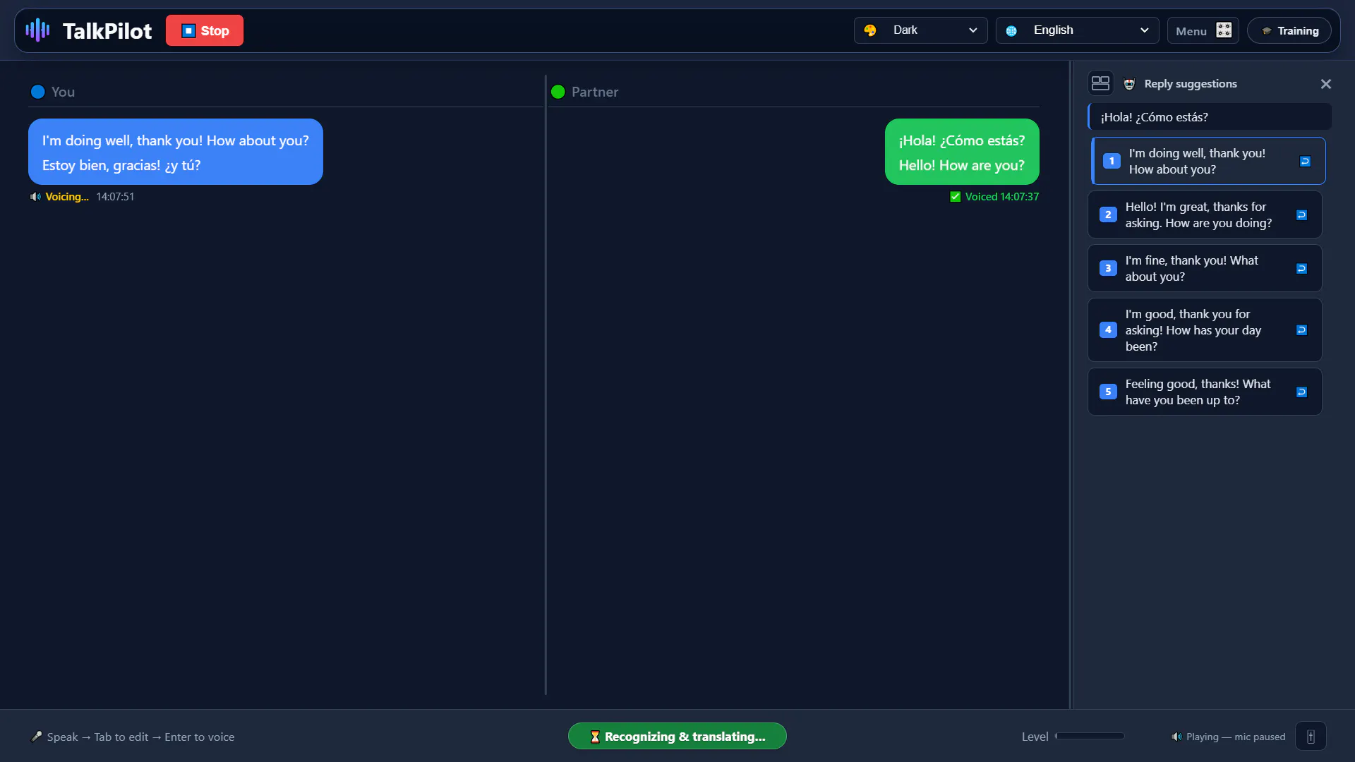 TalkPilot: Real-Time Meeting Translator gallery image