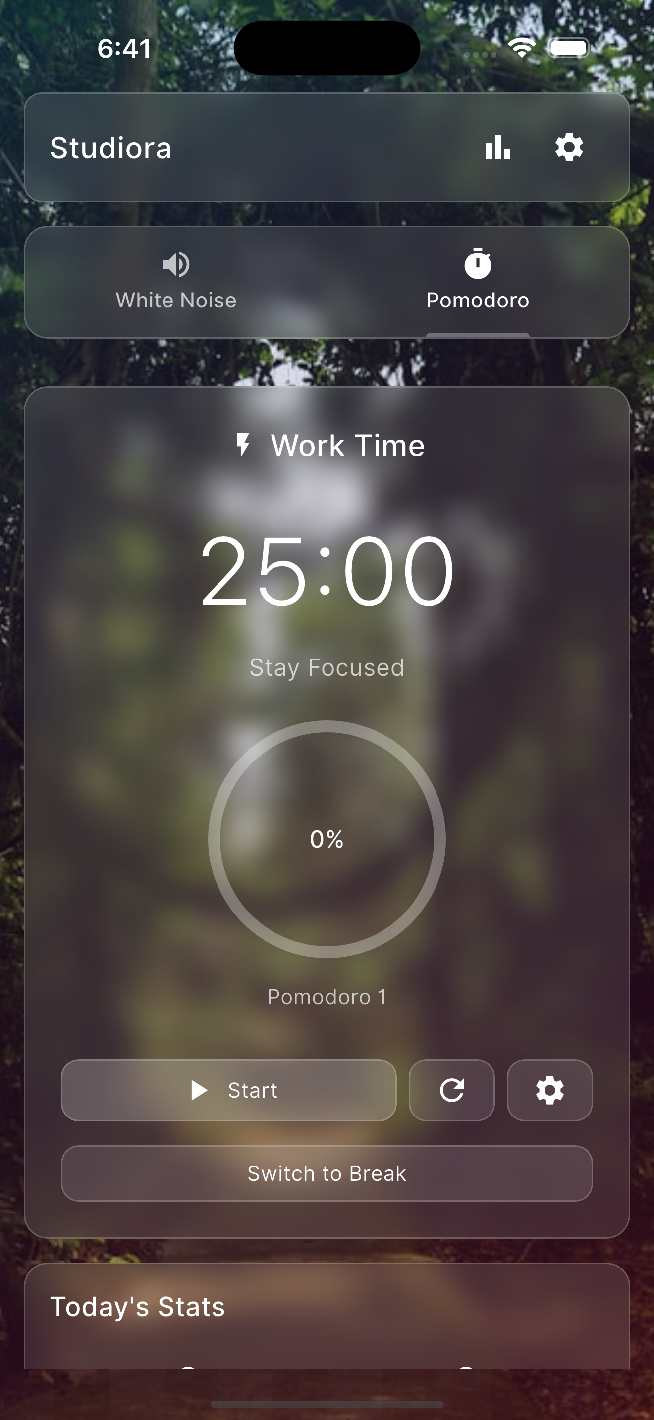Média Studiora - Focus, productivité, bruit blanc, pomodoro, sons de la nature 1