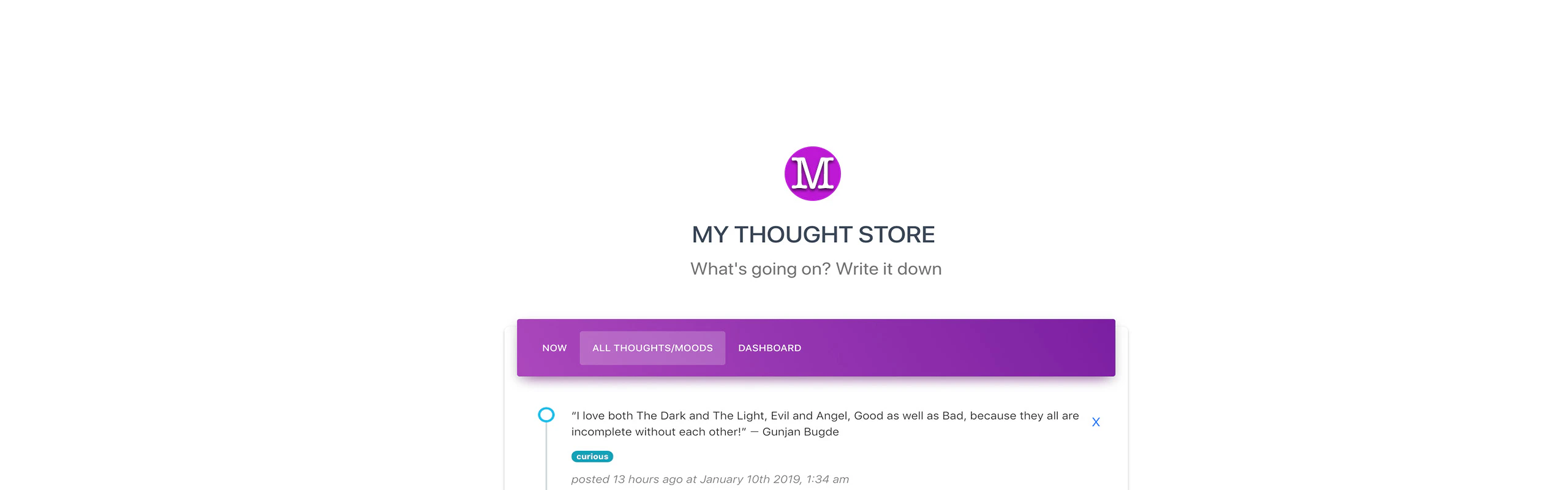 My Thought Store