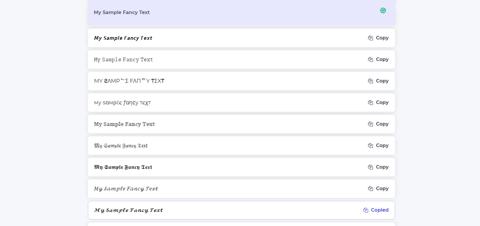 Fancy Font Generator gallery image