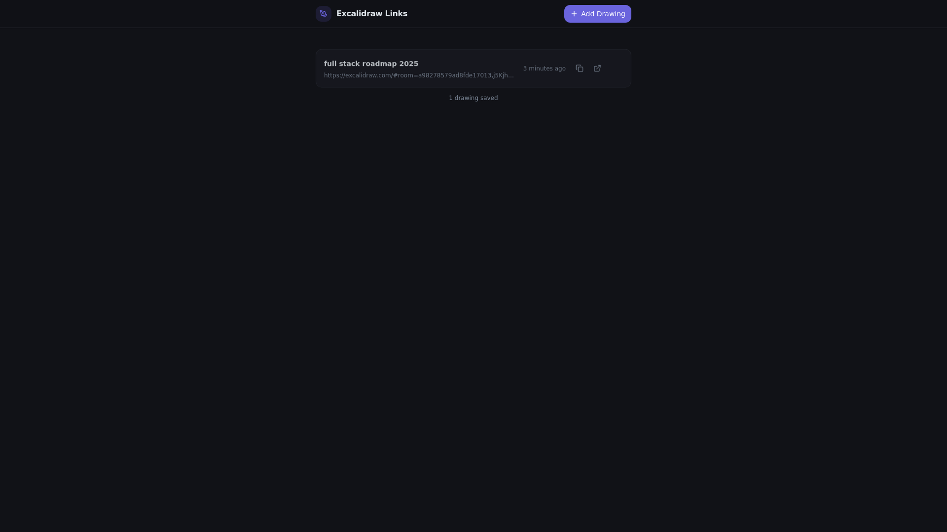 Excalidraw Link Save website gallery image
