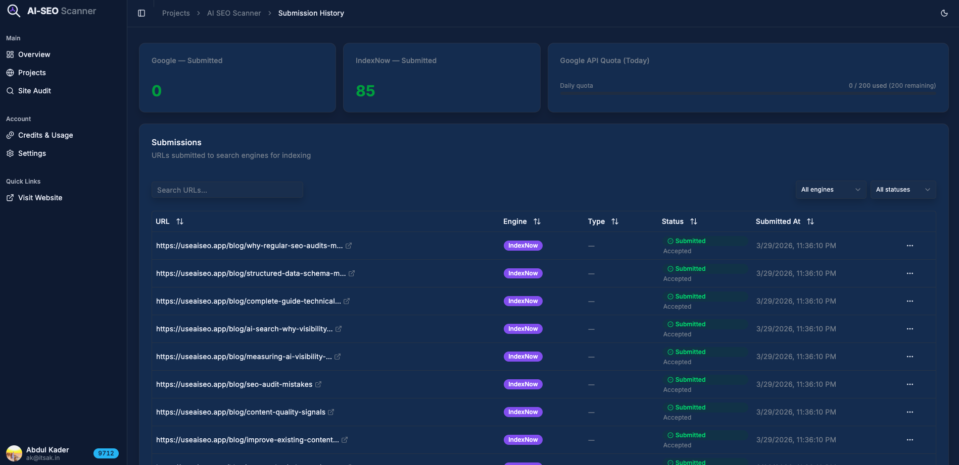 AI SEO Scanner - AI-powered SEO audits gallery image