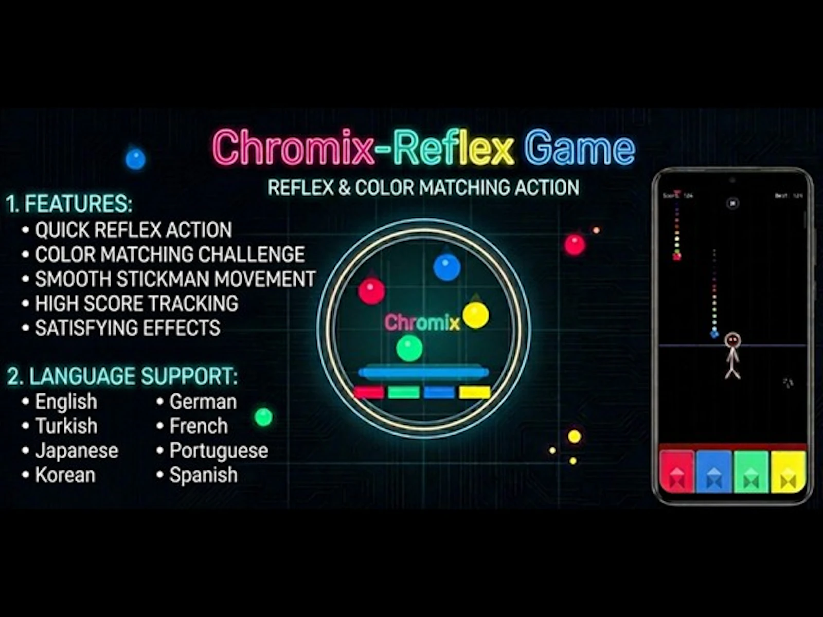 Chromix-Reflex Game screenshot 1 (video preview)