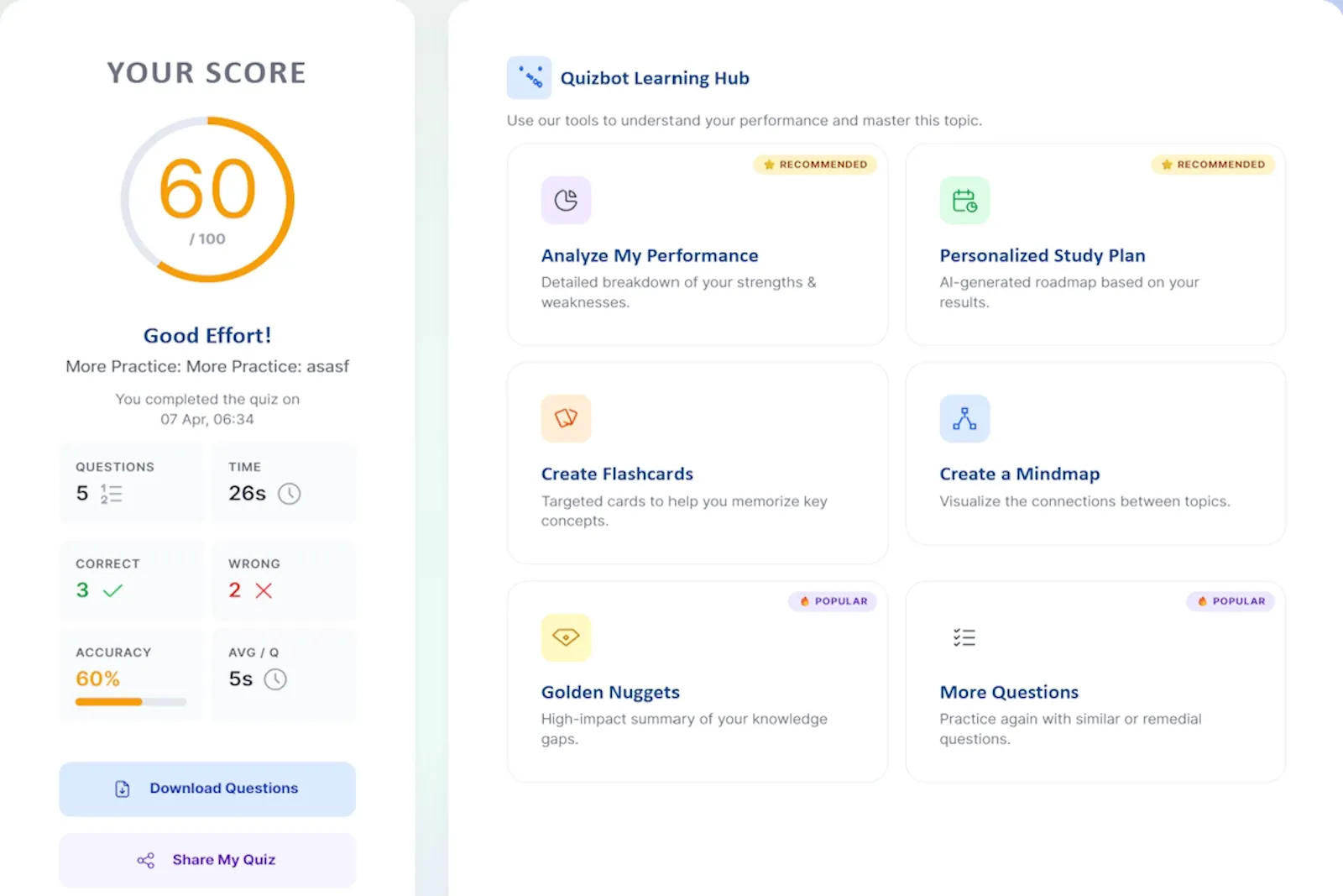 Quizbot screenshot 3