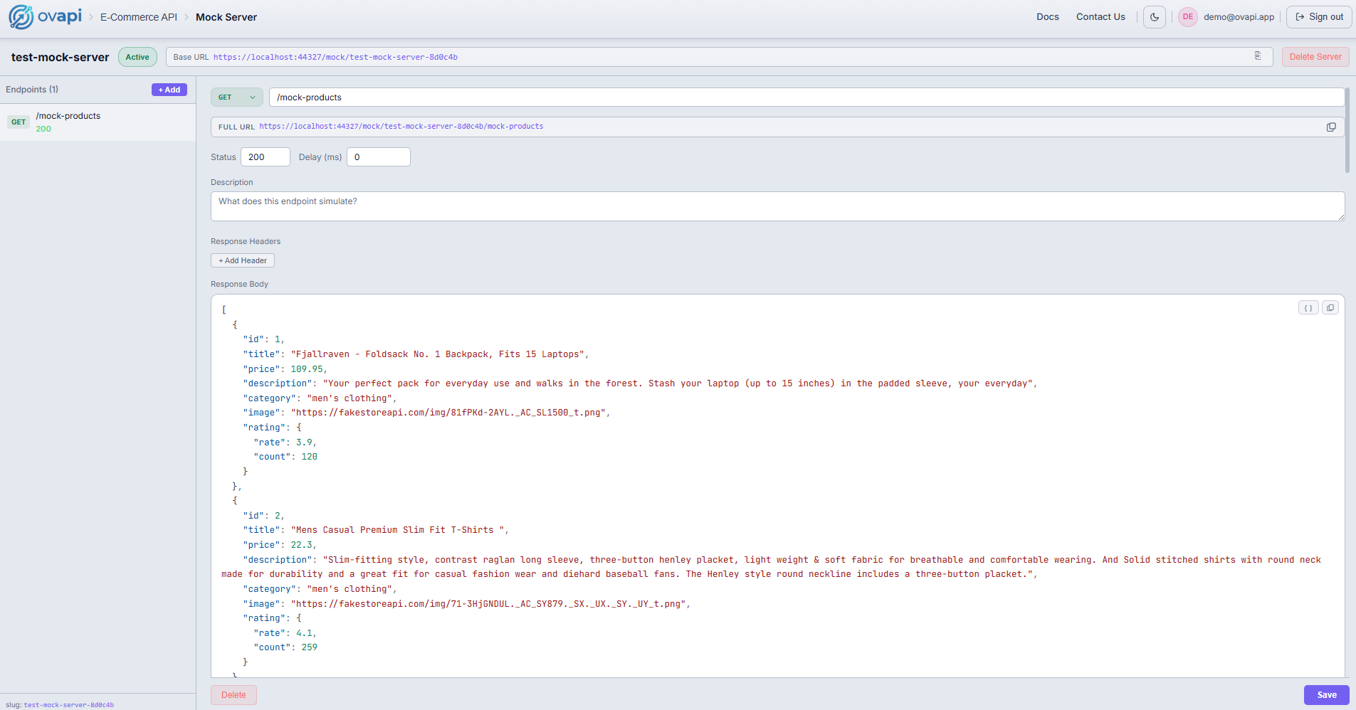 OVAPI — Free Browser Based API Client gallery image
