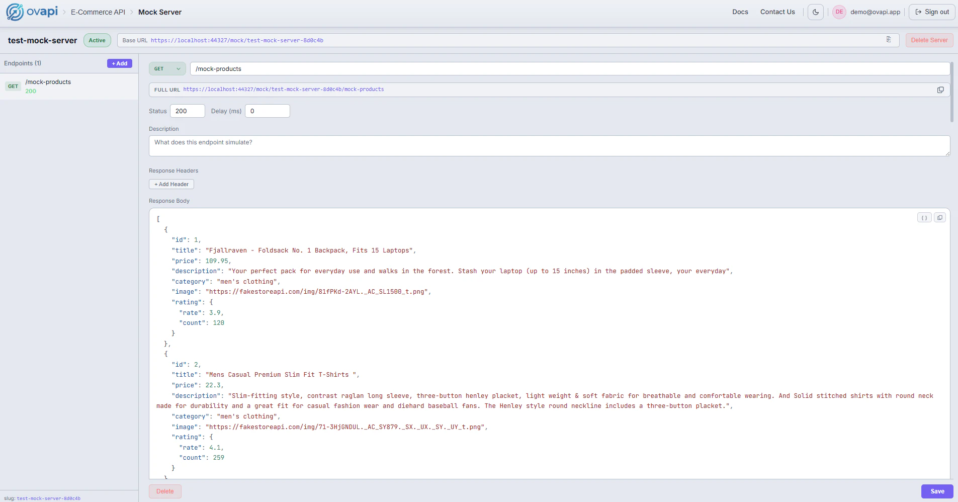 OVAPI — Free Browser Based API Client screenshot 2