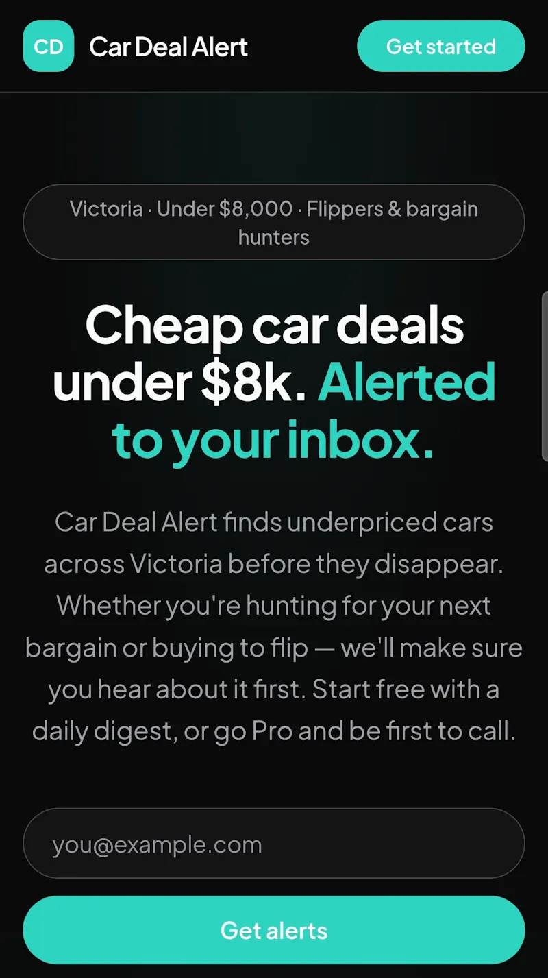 Car Deal Alert screenshot 1