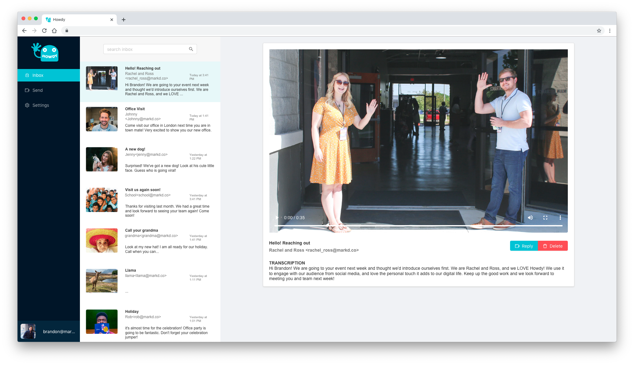 Howdy.page gallery image