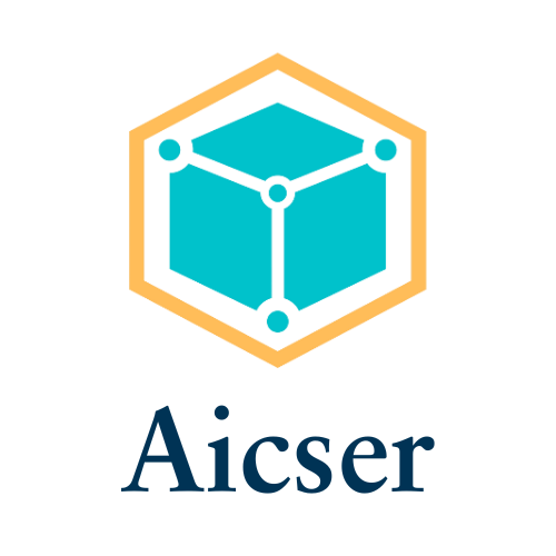 Aicser - AI Data Analyst  - Product Hunt launch logo and brand identity