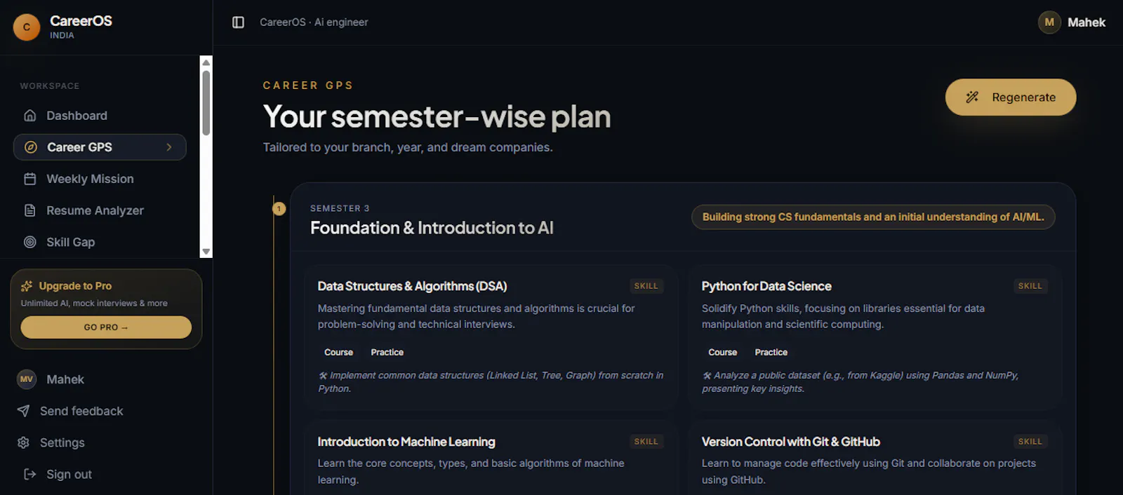 CareerOS — Stop Guessing Your Career screenshot 2