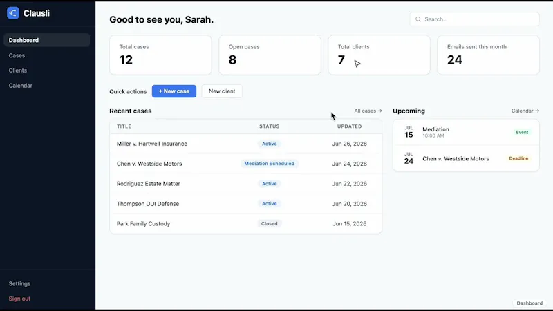 Clausli screenshot 1 (video preview)