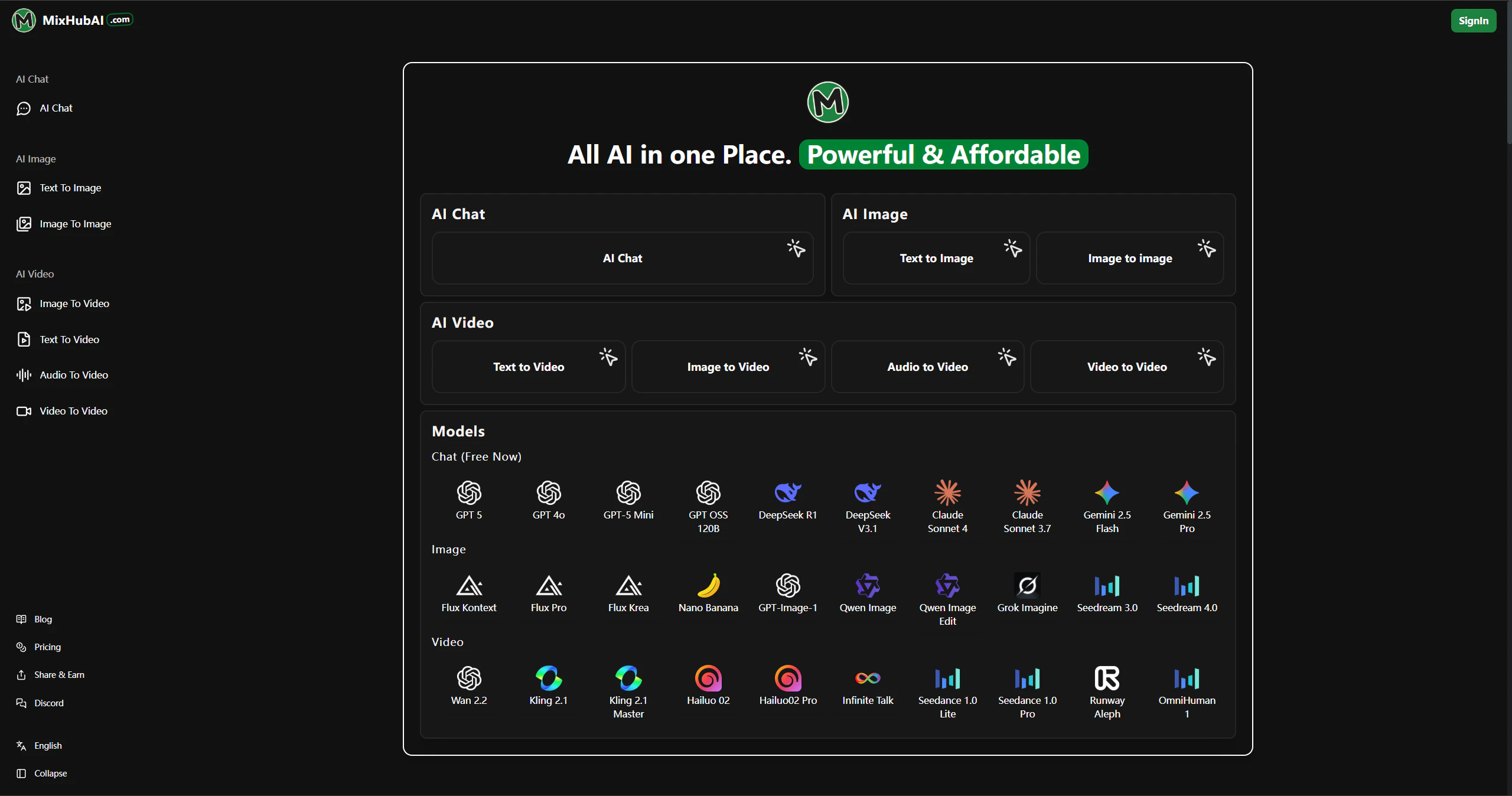 Mixhub Ai — product overview and interface preview