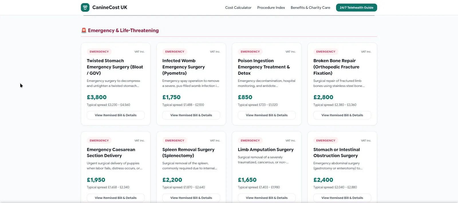 CanineCost UK — Vet Surgery Cost... screenshot 3