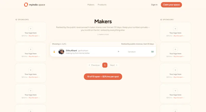 MyIndieSpace screenshot 2