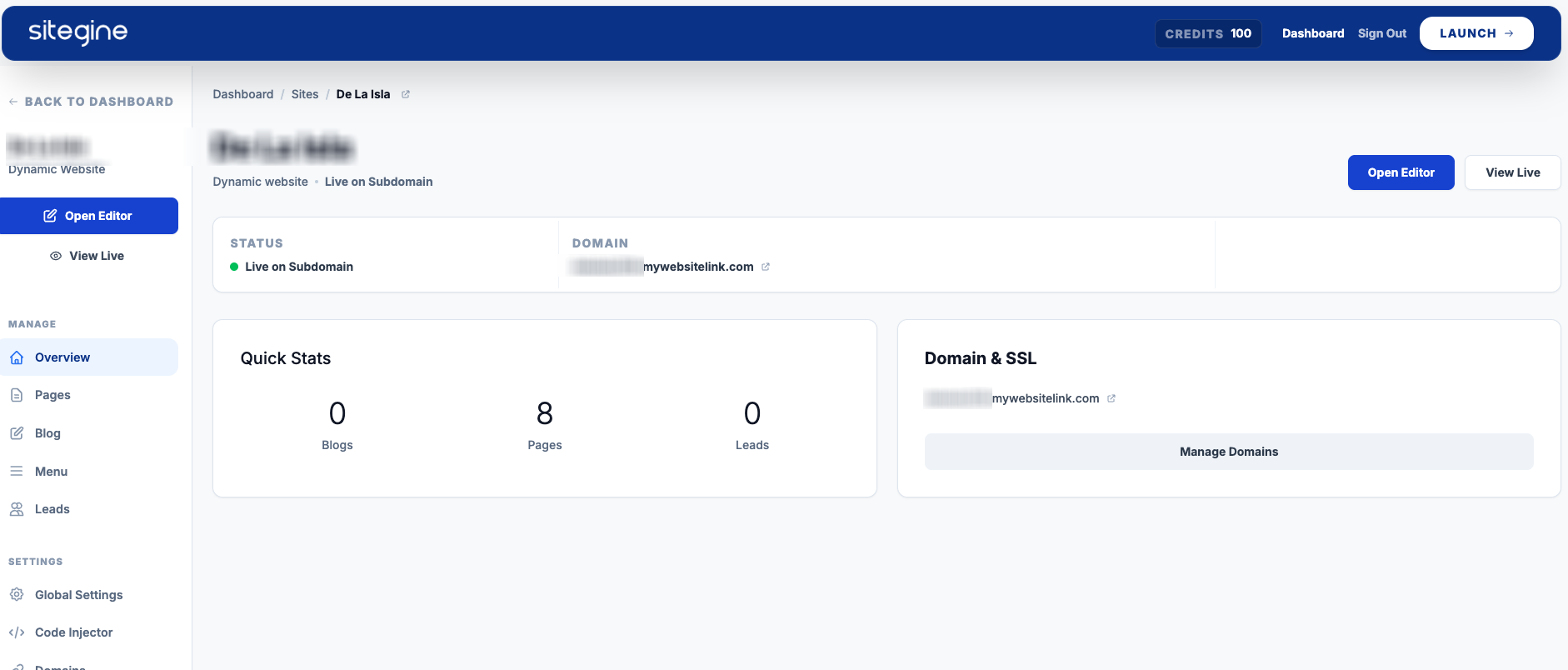 Sitegine - Screenshot 4 showing product features and functionality