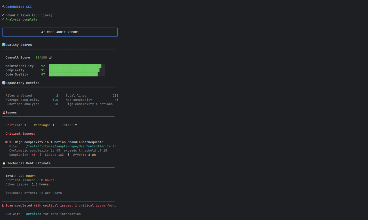 CodeMallet CLI gallery image