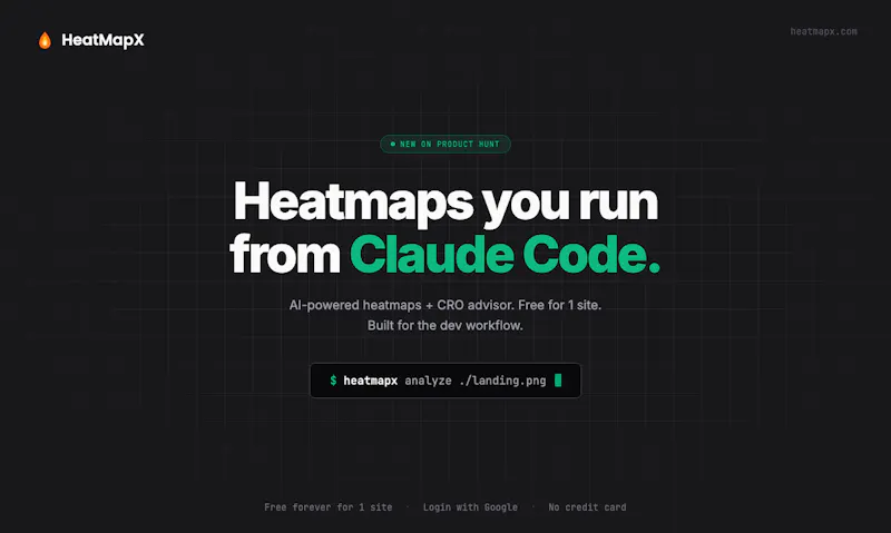 HeatMapX — Heatmaps from Claude Code screenshot 1