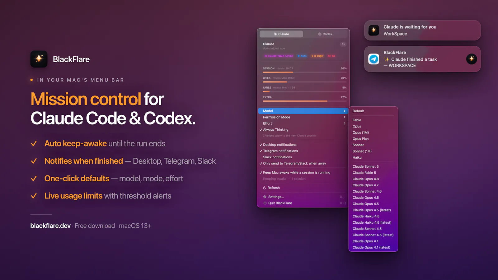 BlackFlare screenshot 2