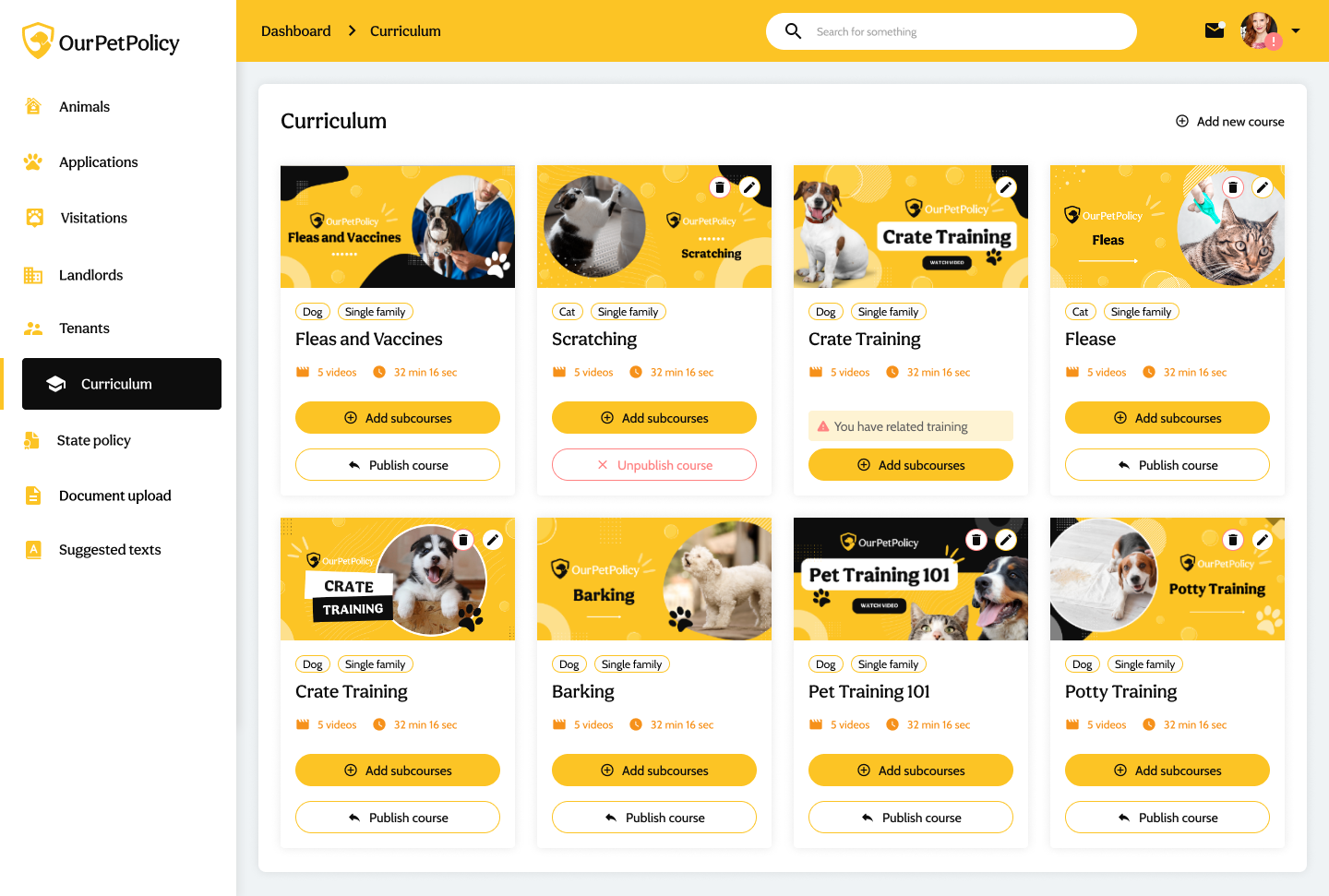 Média Notrepolicy - Une solution de gestion des animaux de compagnie et de vérification ESA 5