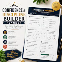 Confidence & Discipline Builder Planner gallery image