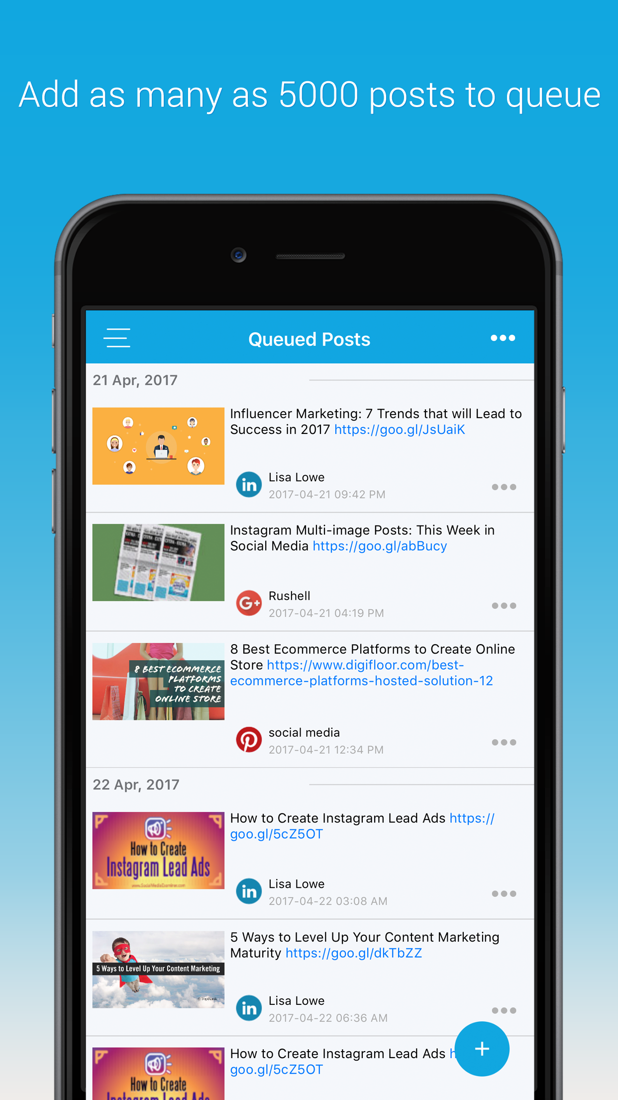 SocialPilot iOS App gallery image