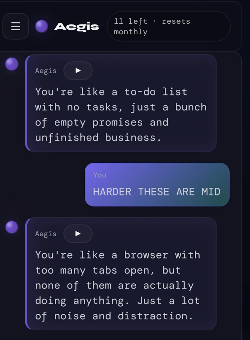 Aegis screenshot 3