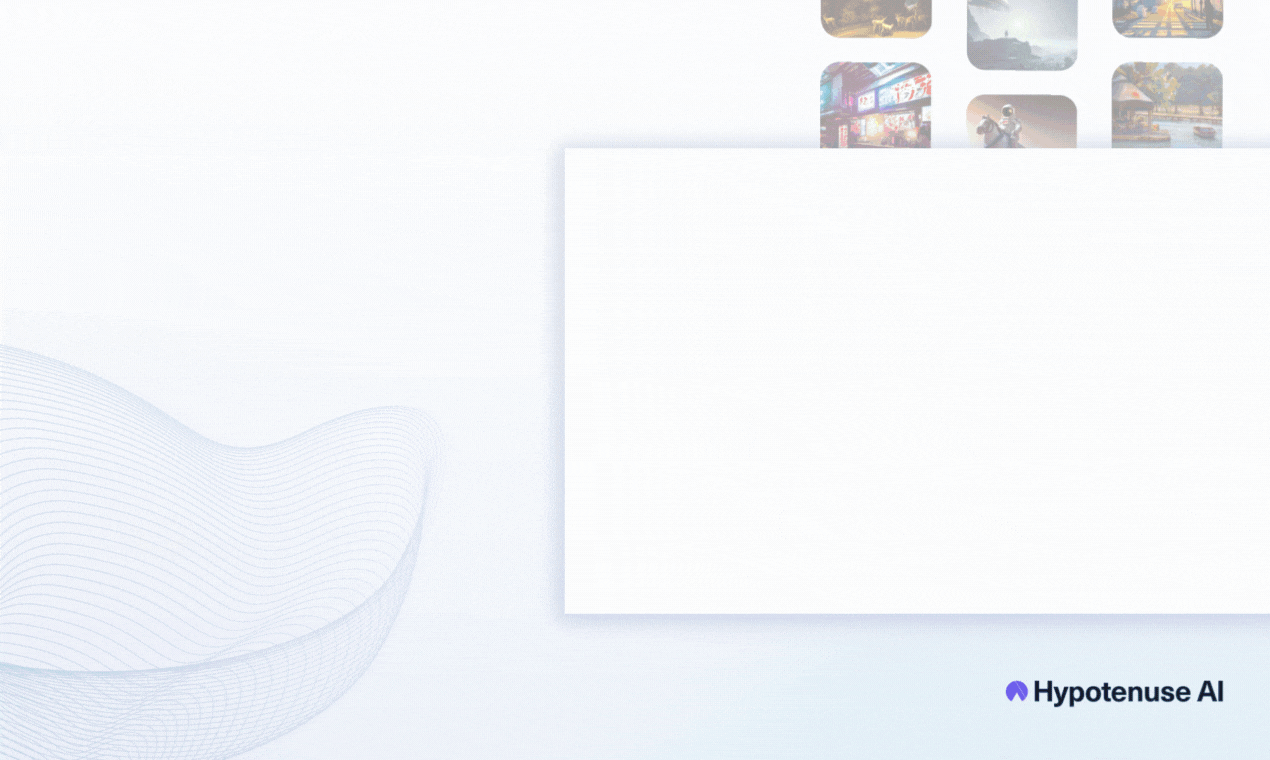Hypotenuse AI - Create unique copywriting and visual content using AI media 3