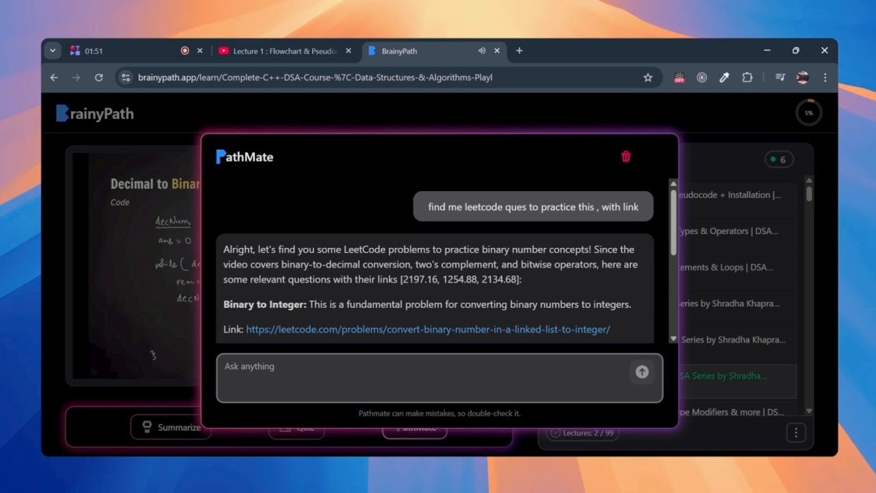 BrainyPath - Study Mode For Youtube gallery image
