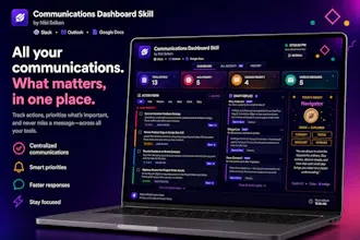 Claude Communications Dashboard Skill gallery image