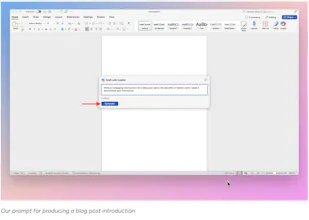 Copilot in Word gallery image