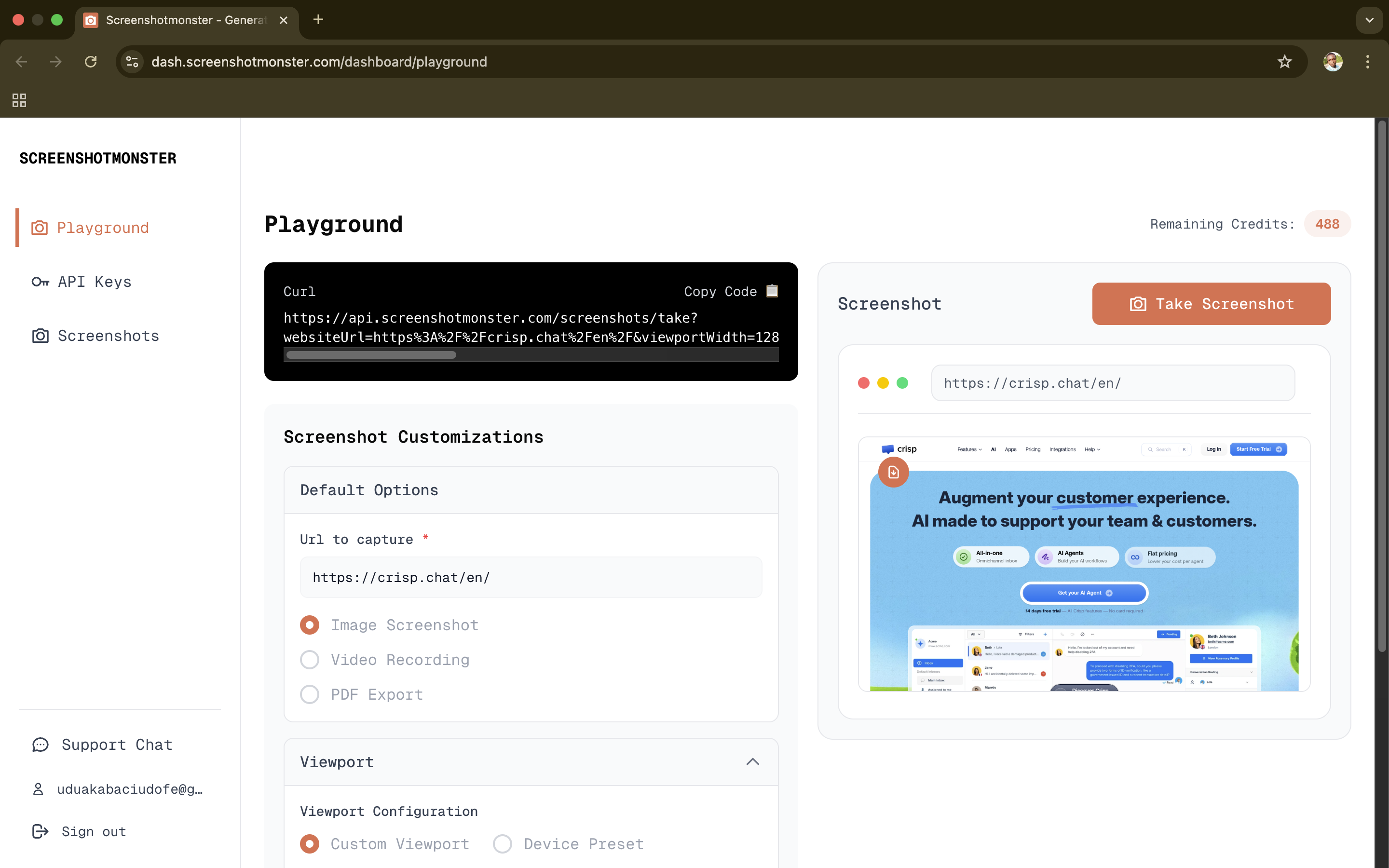 Screenshot Monster - Screenshot 2 showing product features and functionality