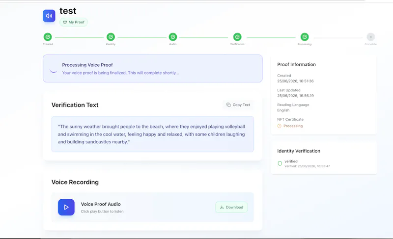 Voiceproof.ai screenshot 17