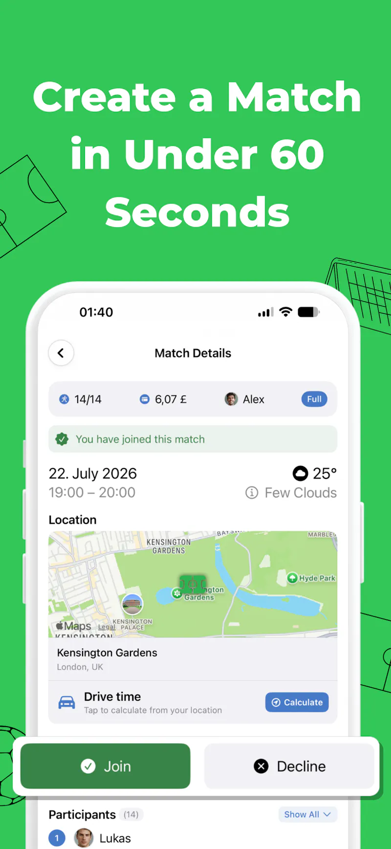 KickArrange screenshot 3