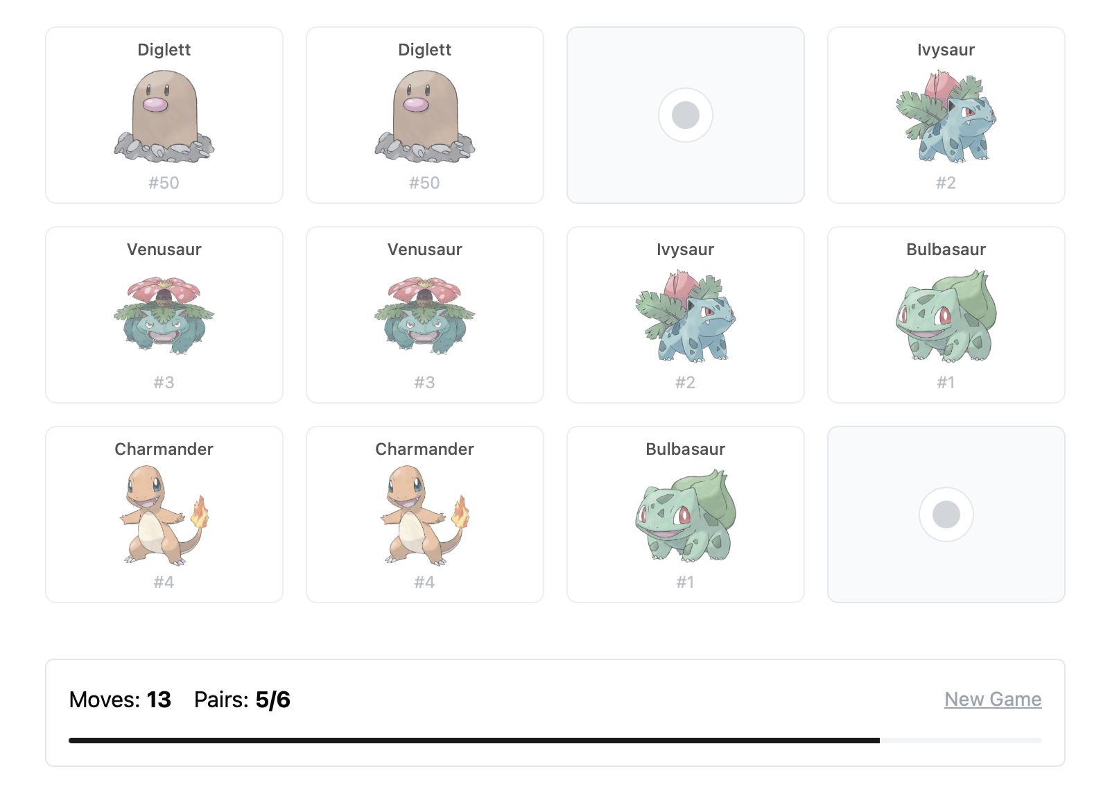 ポケモンメモリ - ポケモンを使用したシンプルなメモリゲームメディア2