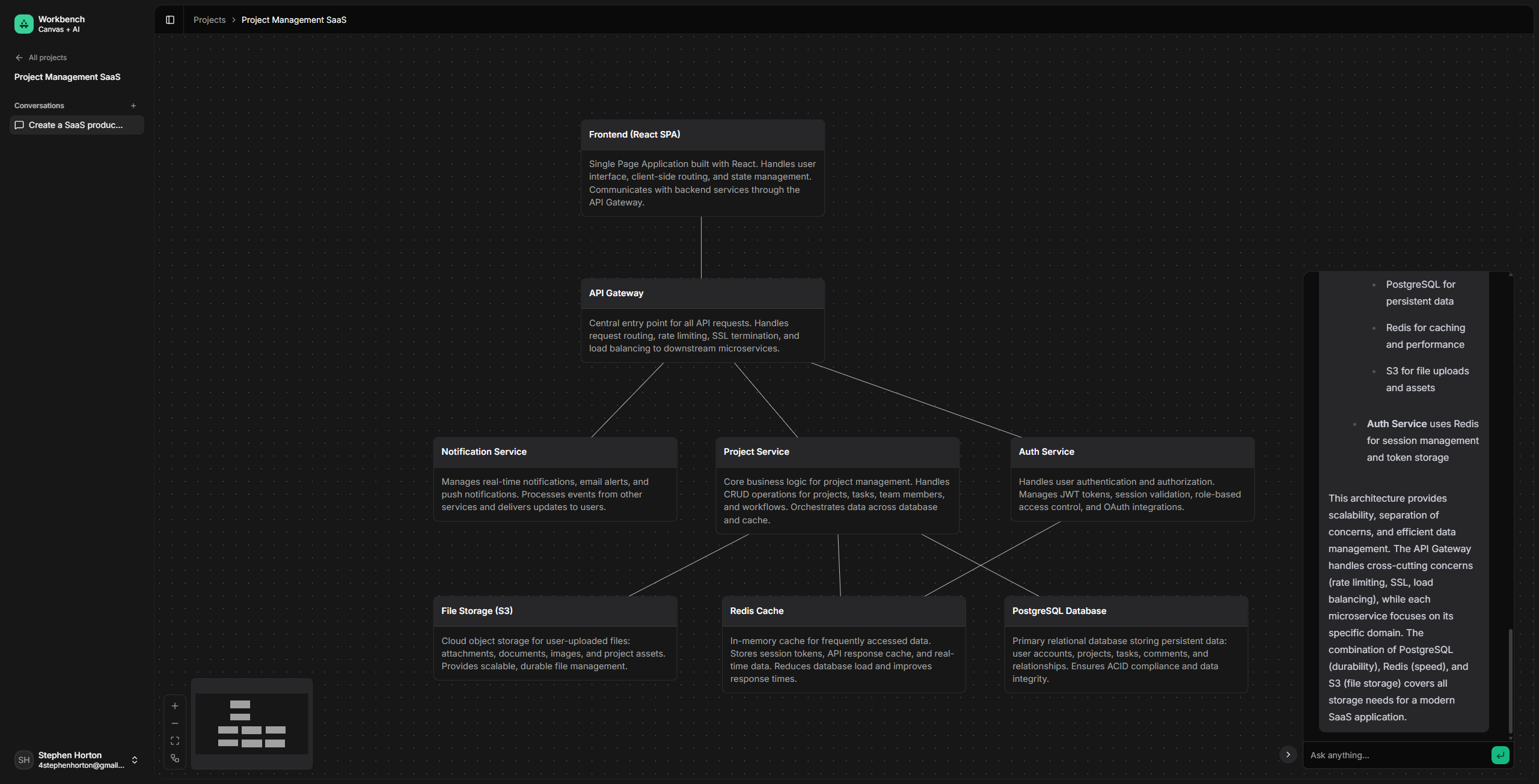 Workbench AI - Screenshot 3 showing product features and functionality