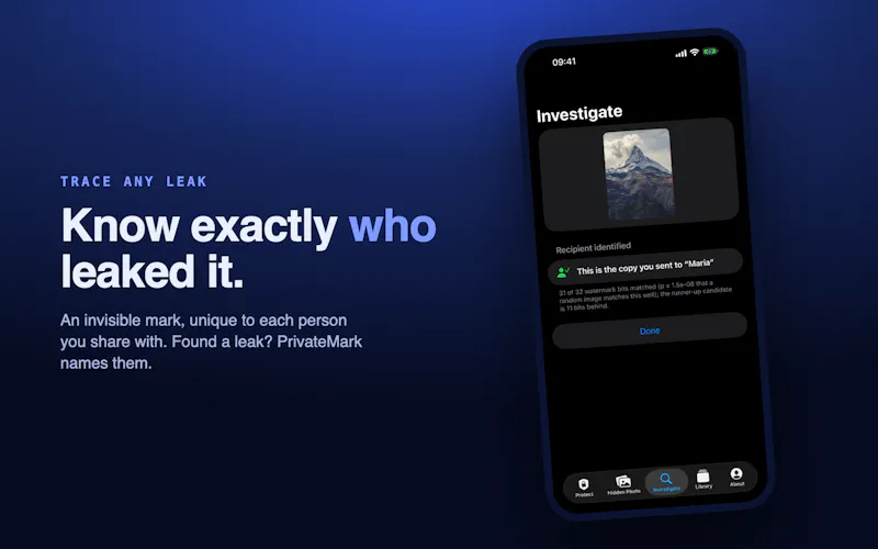 PrivateMark screenshot 2