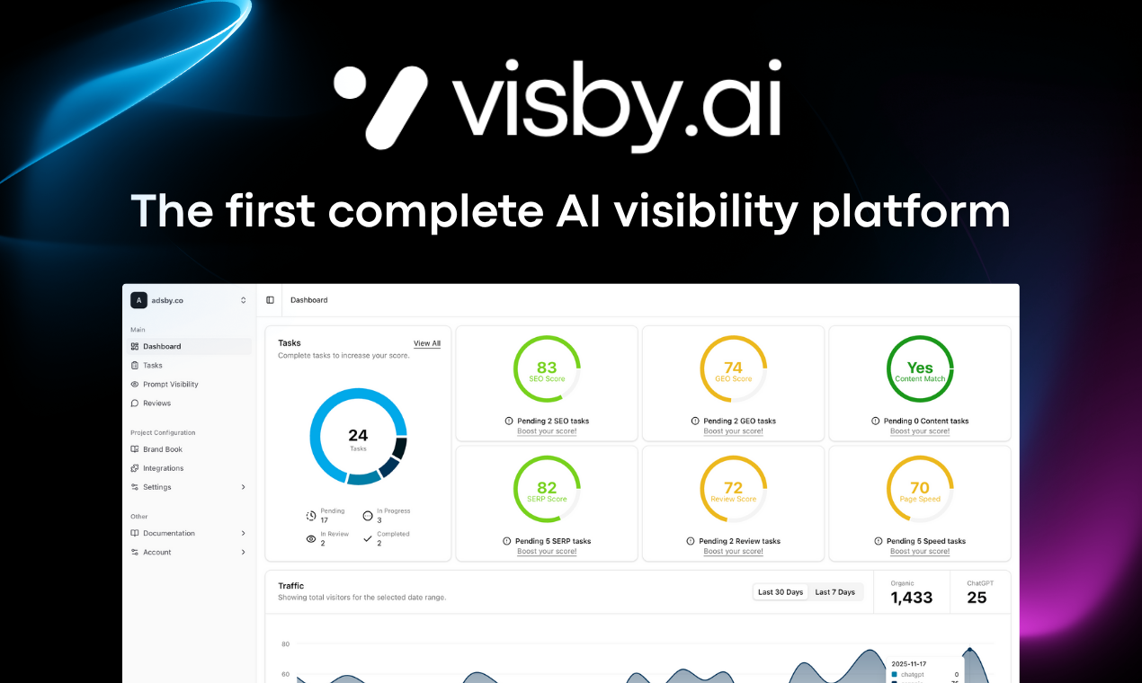 Visby - Main product screenshot demonstrating key features and user interface