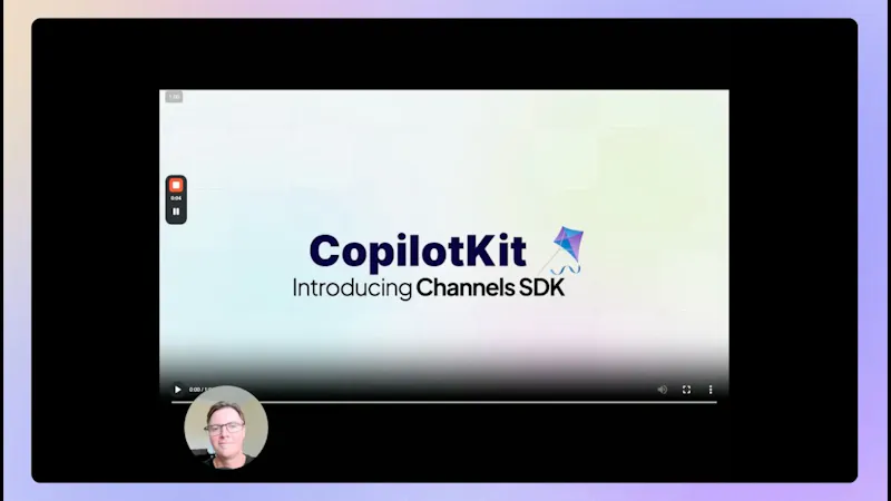 CopilotKit Channels SDK screenshot 1 (video preview)