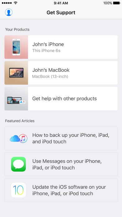 Apple Support gallery image