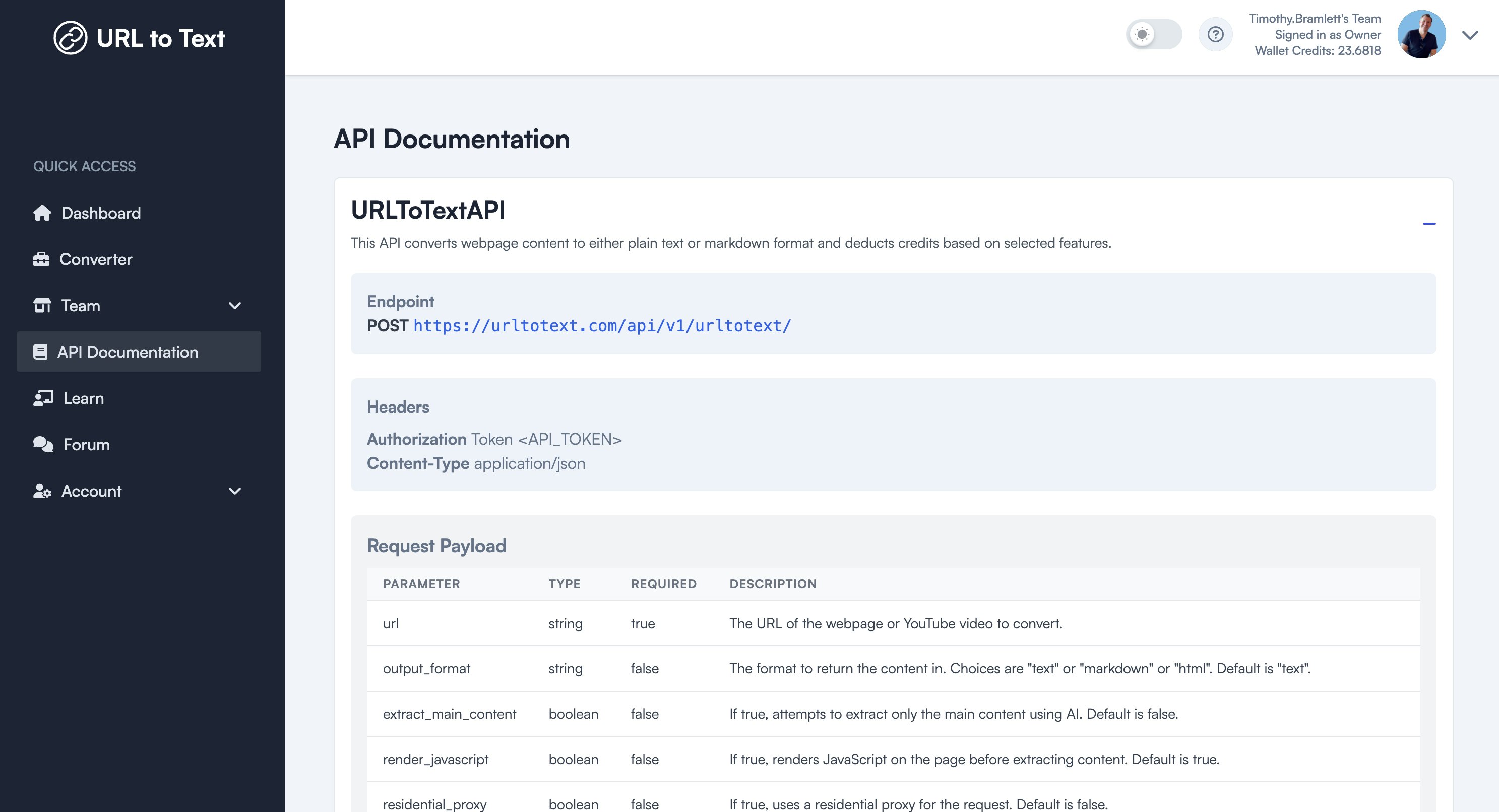 Urltotext - API media 3