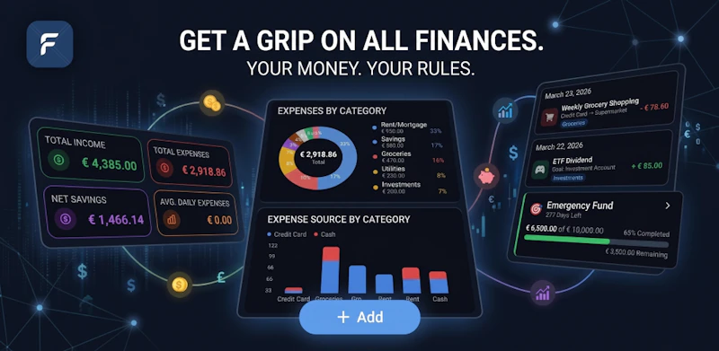 FinX – Privacy-First Finance Tracker screenshot 1