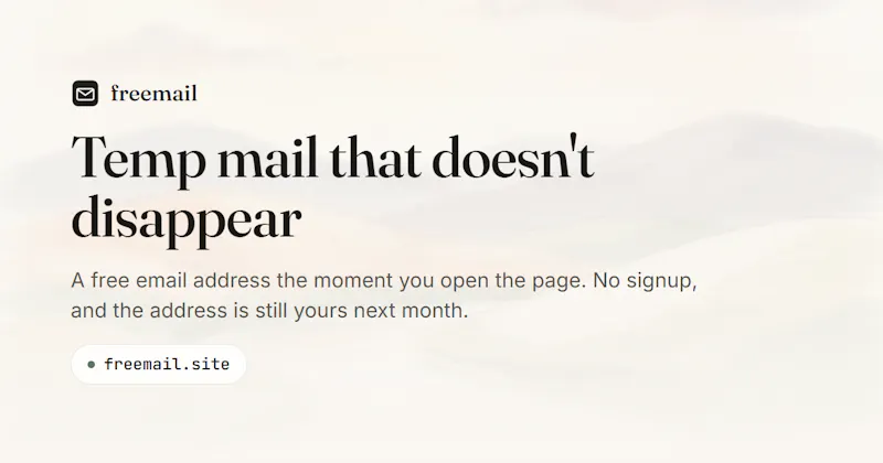 freemail screenshot 1
