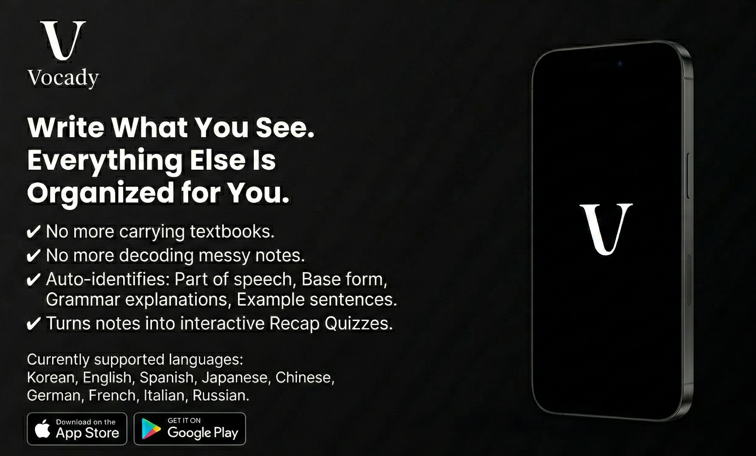 Vocady.ai - Main product screenshot demonstrating key features and user interface