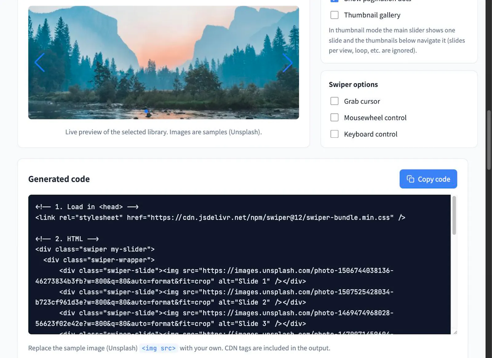Slider / Carousel Generator screenshot 3
