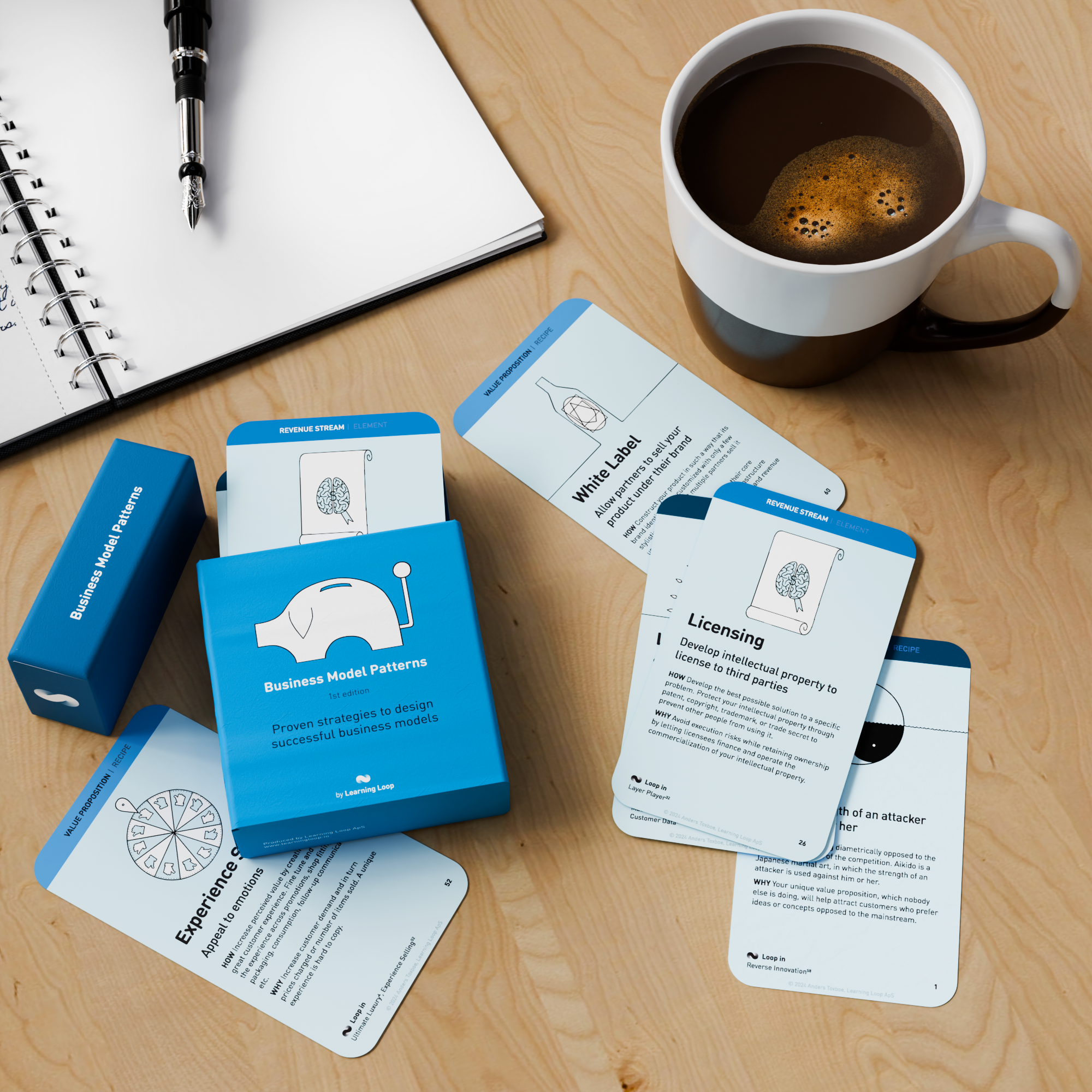 Deck de carte des modèles de modèle commercial media 5