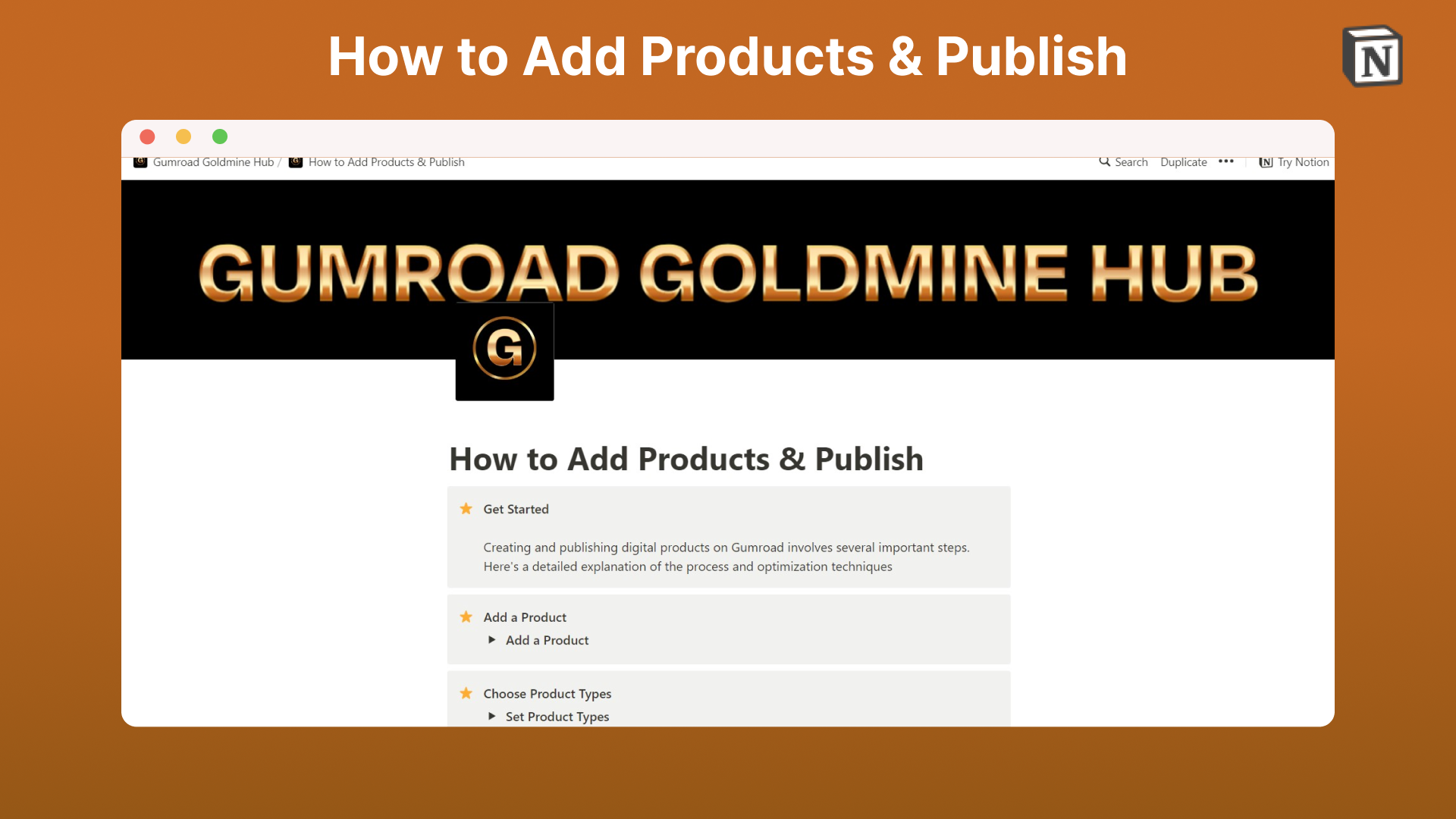 Gumroad Goldmine Hub media 4