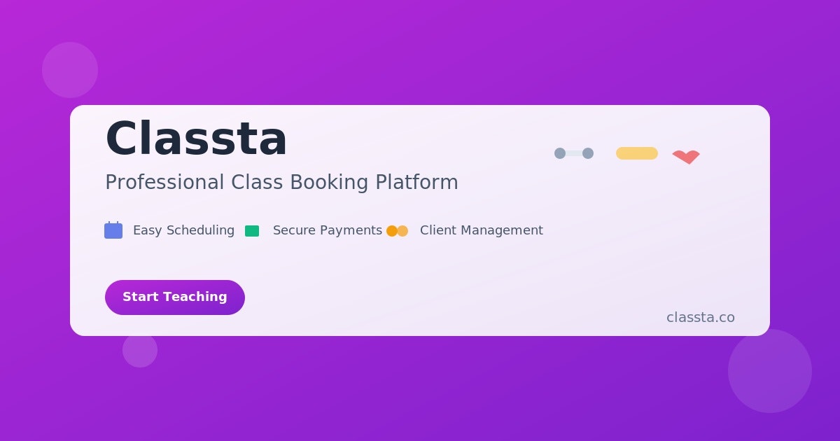 Média Classta - Réservation de classe pour les instructeurs 1